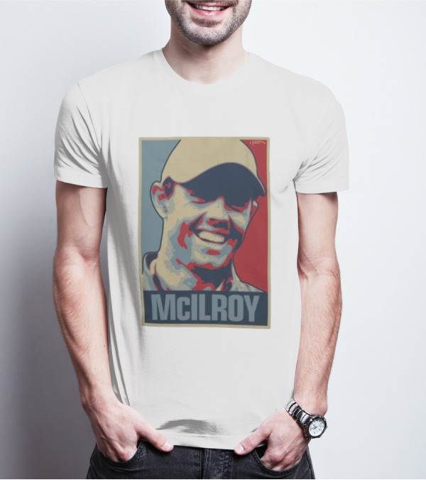 Ireland Rory McIlroy Masters Tournament Vintage Iconic Golf Portrait T-Shirt