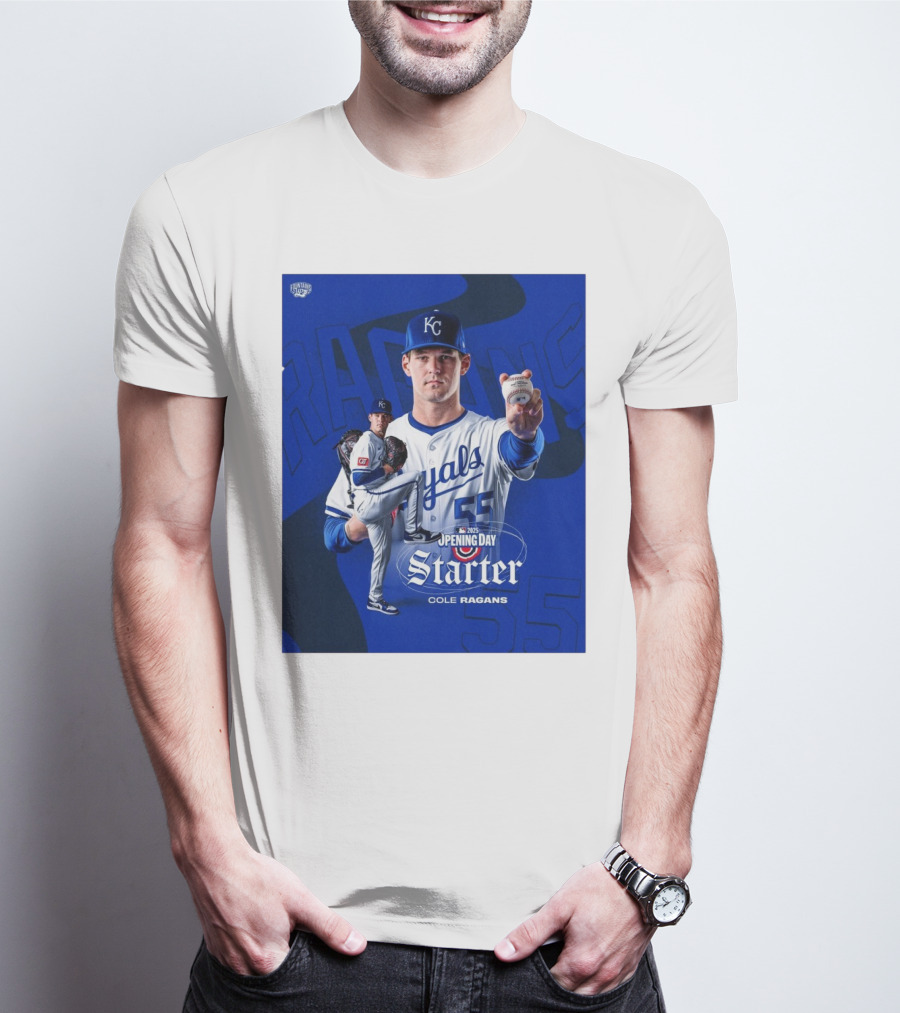 Kansas City Royals Baseball Cole Ragans MLB 2025 Opening Day Starter T-Shirt