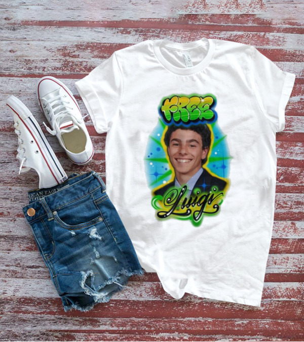 Free Luigi Keiajah Airbrush Style T-Shirt