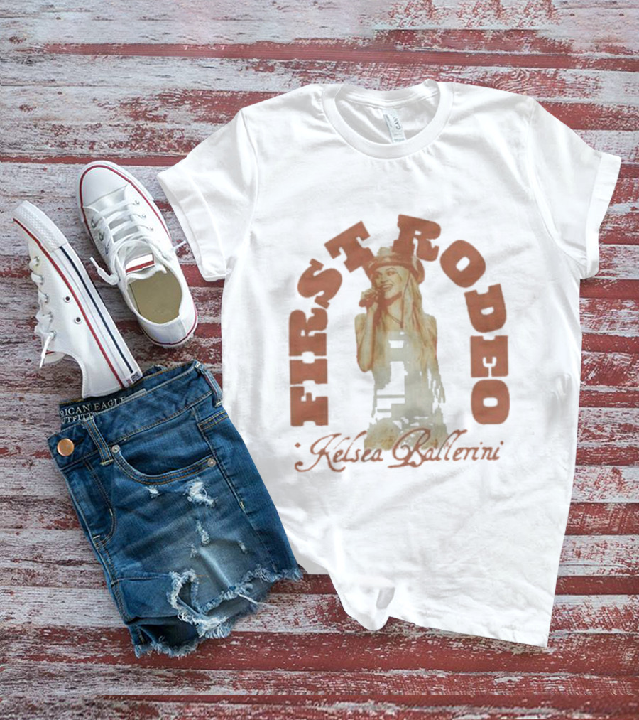Kelsea Ballerini First Rodeo Cowgirl Hat Microphone T-Shirt