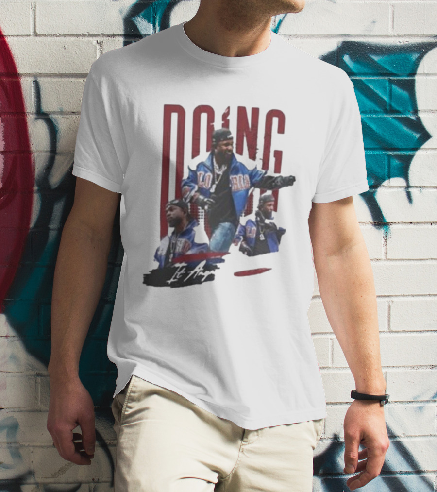 Kendrick Lamar Doing It Anyway Hey Drake Blue Jacket T-Shirt