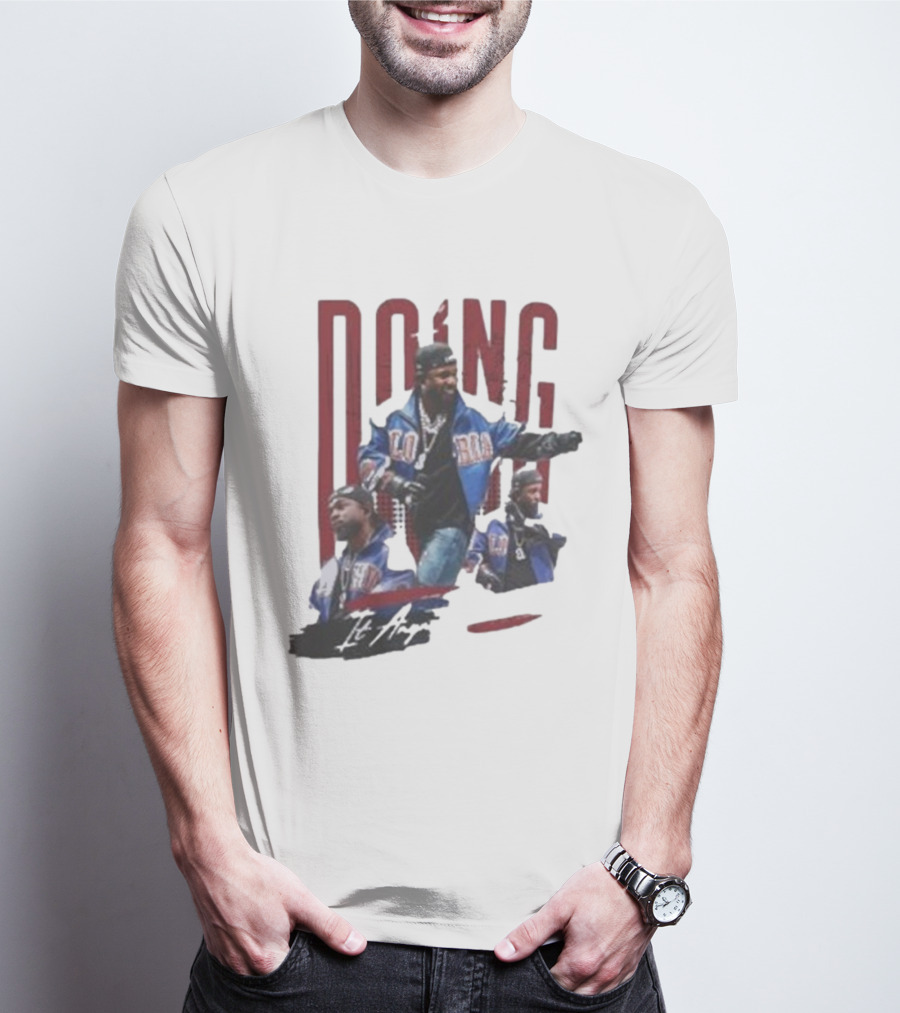 Kendrick Lamar Doing It Anyway Hey Drake Blue Jacket T-Shirt