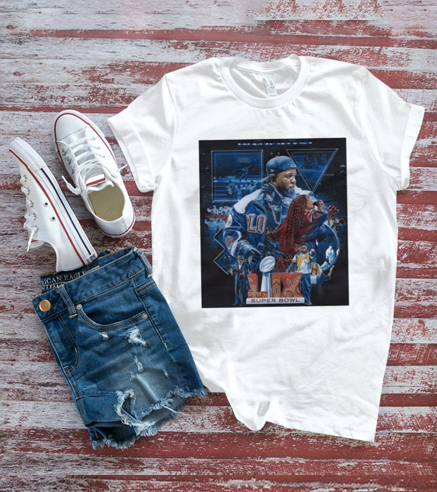 Kendrick Lamar SZA Super Bowl LIX 2025 Performance Collage T-Shirt