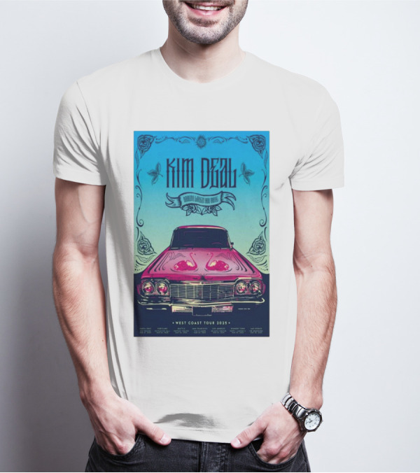 Kim Deal West Coast Tour 2025 Fillmore San Francisco March 26 Car Design T-Shirt