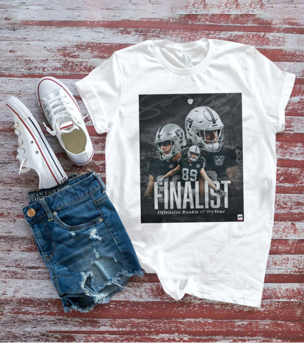 Las Vegas Raiders Finalist Offensive Rookie Of The Year Brock Bowers AP T-Shirt
