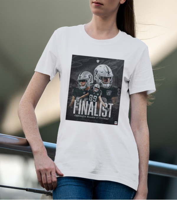 Las Vegas Raiders Finalist Offensive Rookie Of The Year Brock Bowers AP T-Shirt