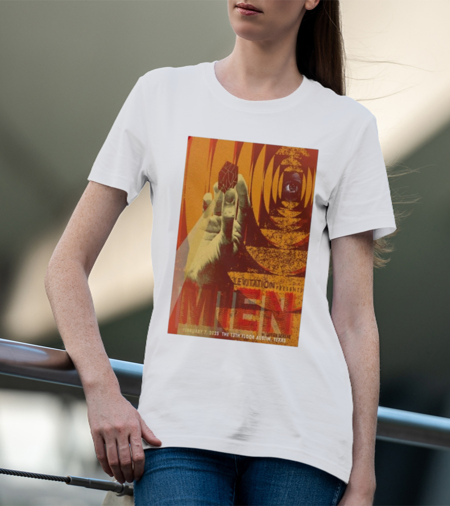 Levitation Presents Mien February 7 2025 The 13th Floor Austin Texas With Queen Serene T-Shirt