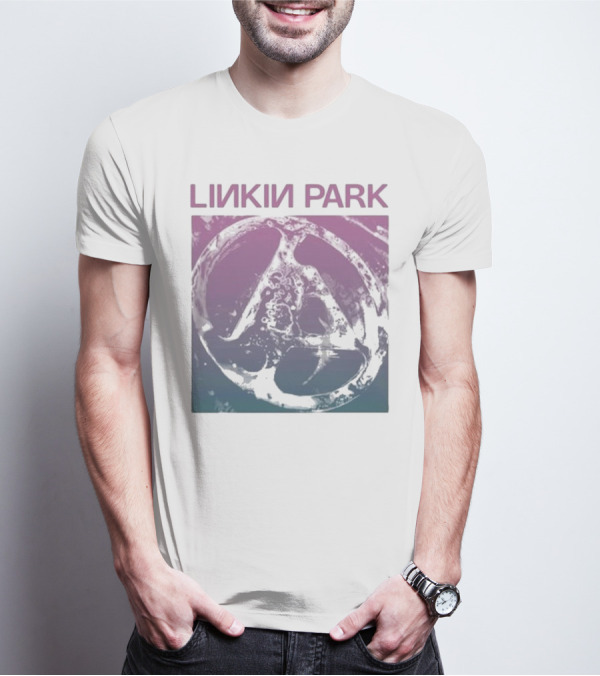 Linkin Park Gradient Circle Symbol Fz Deluxe Drop Shoulder T-Shirt