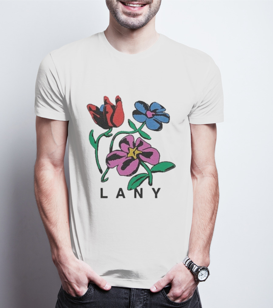 Lany ILYSB Colorful Flowers Artwork T-Shirt