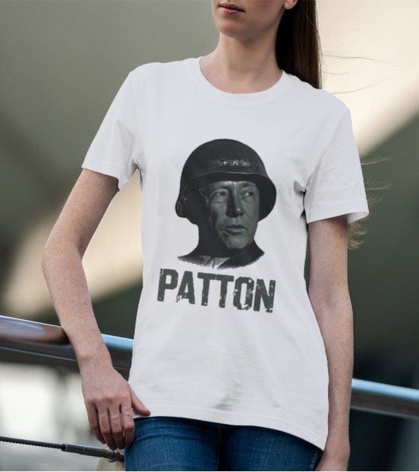 Jake Shields General Patton Helmet Portrait T-Shirt