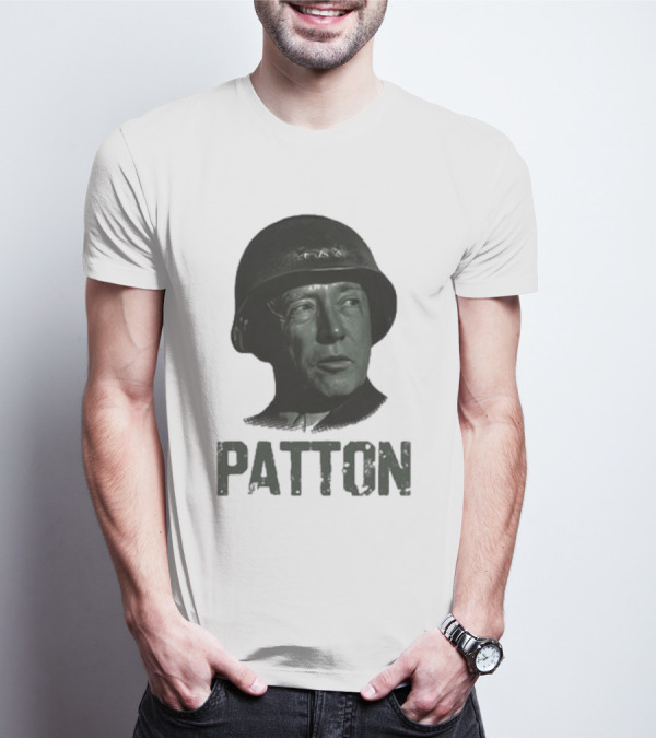 Jake Shields General Patton Helmet Portrait T-Shirt