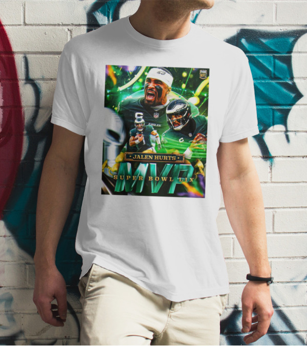 Jalen Hurts Super Bowl LIX MVP Philadelphia Eagles Fox NFL T-Shirt