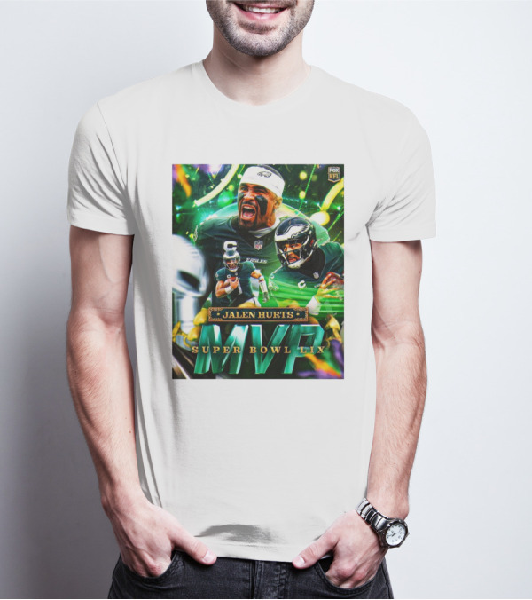 Jalen Hurts Super Bowl LIX MVP Philadelphia Eagles Fox NFL T-Shirt