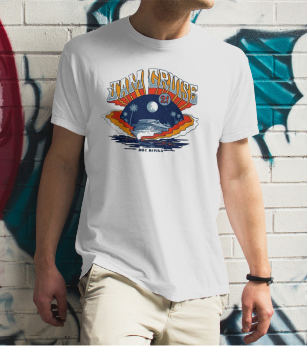 Jam Cruise 21 Tropical Moonlit Ocean Adventure 2025 T-Shirt
