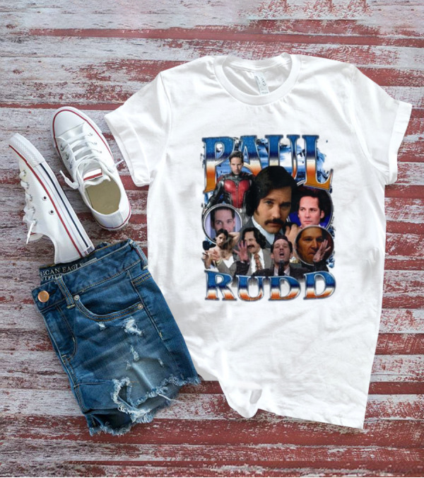 Paul Rudd 90’s Bootleg Ant-Man Anchor Improv Comedy Collage T-Shirt