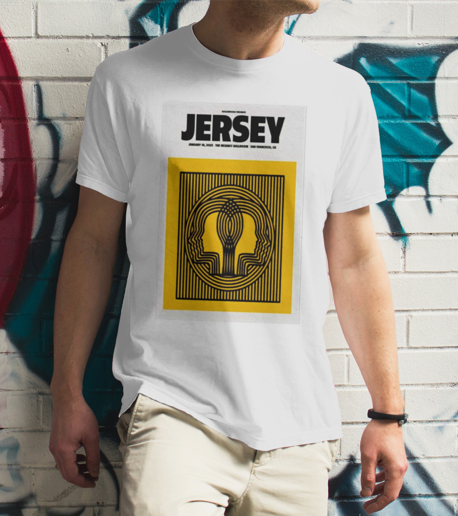 Goldenvoice Presents Jersey January 18, 2025 The Regency Ballroom San Francisco CA T-Shirt