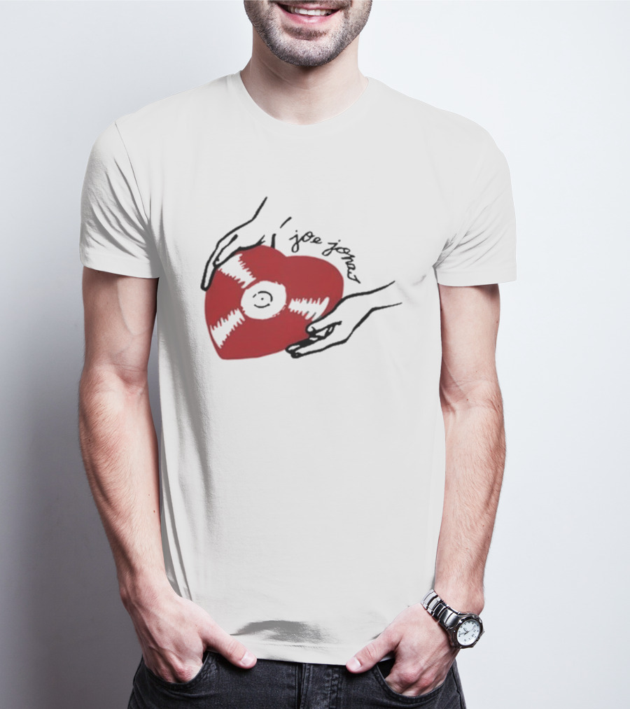 Joe Jonas Vinyl Heart Record T-Shirt