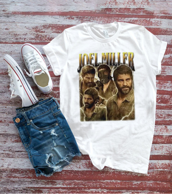 Joel Miller The Last Of Us Vintage Style Character Art T-Shirt