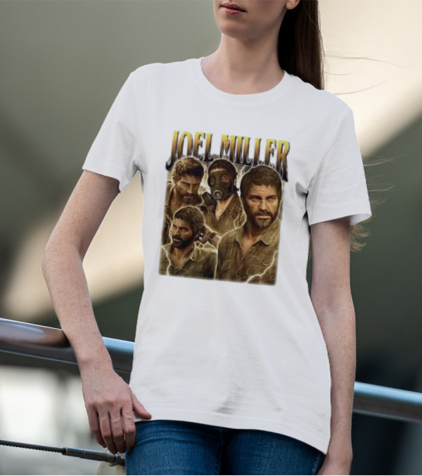 Joel Miller The Last Of Us Vintage Style Character Art T-Shirt