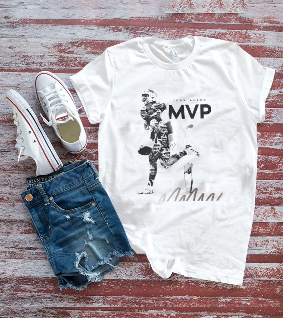 Josh Allen Buffalo Bills MVP Honors Iconic Running Pose T-Shirt