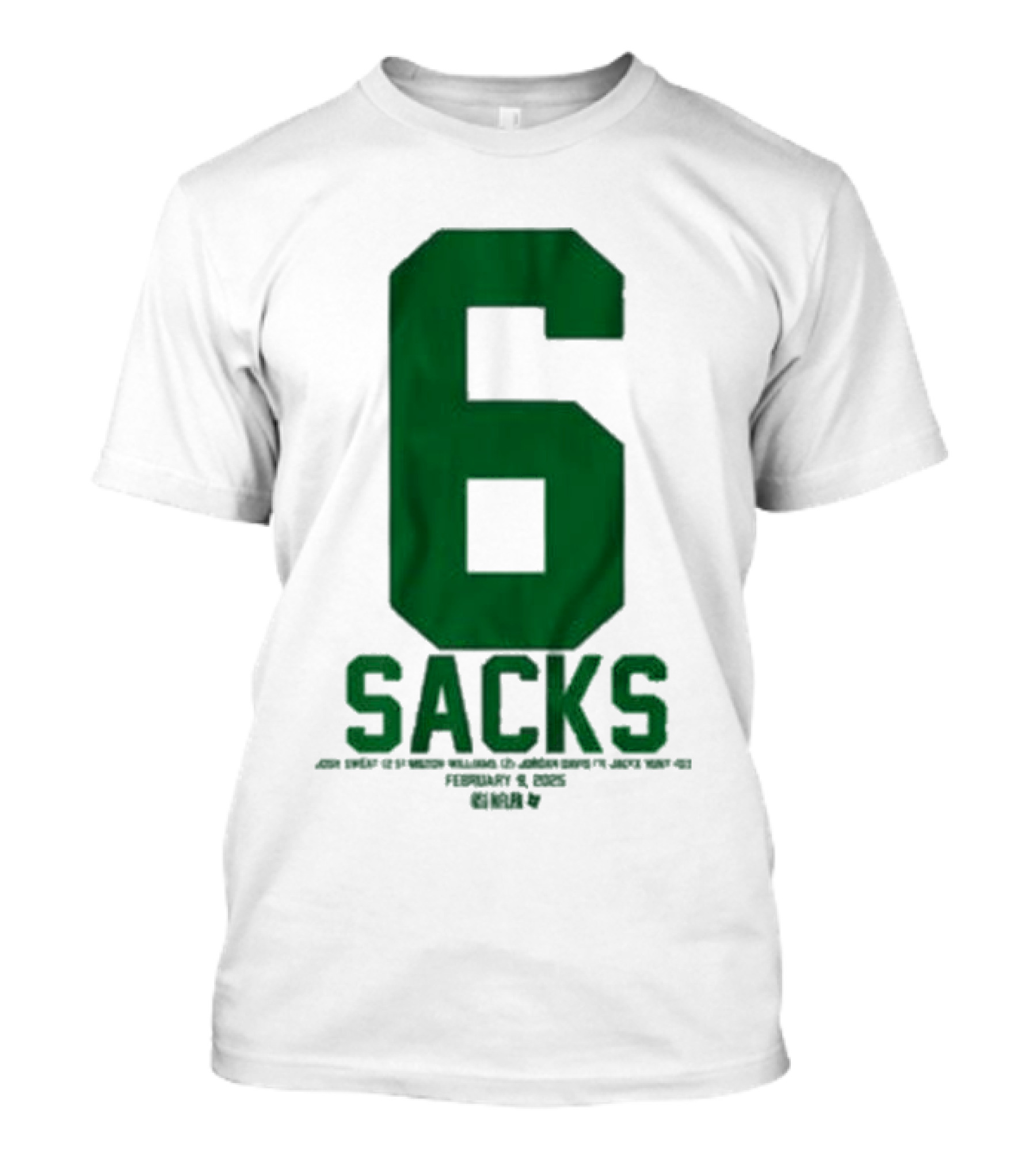 Josh Sweat Milton Williams Jordan Davis Jalyx Hunt 6 Sacks T-Shirt