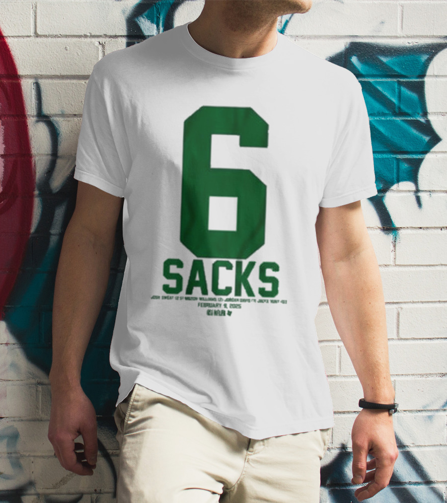 Josh Sweat Milton Williams Jordan Davis Jalyx Hunt 6 Sacks T-Shirt