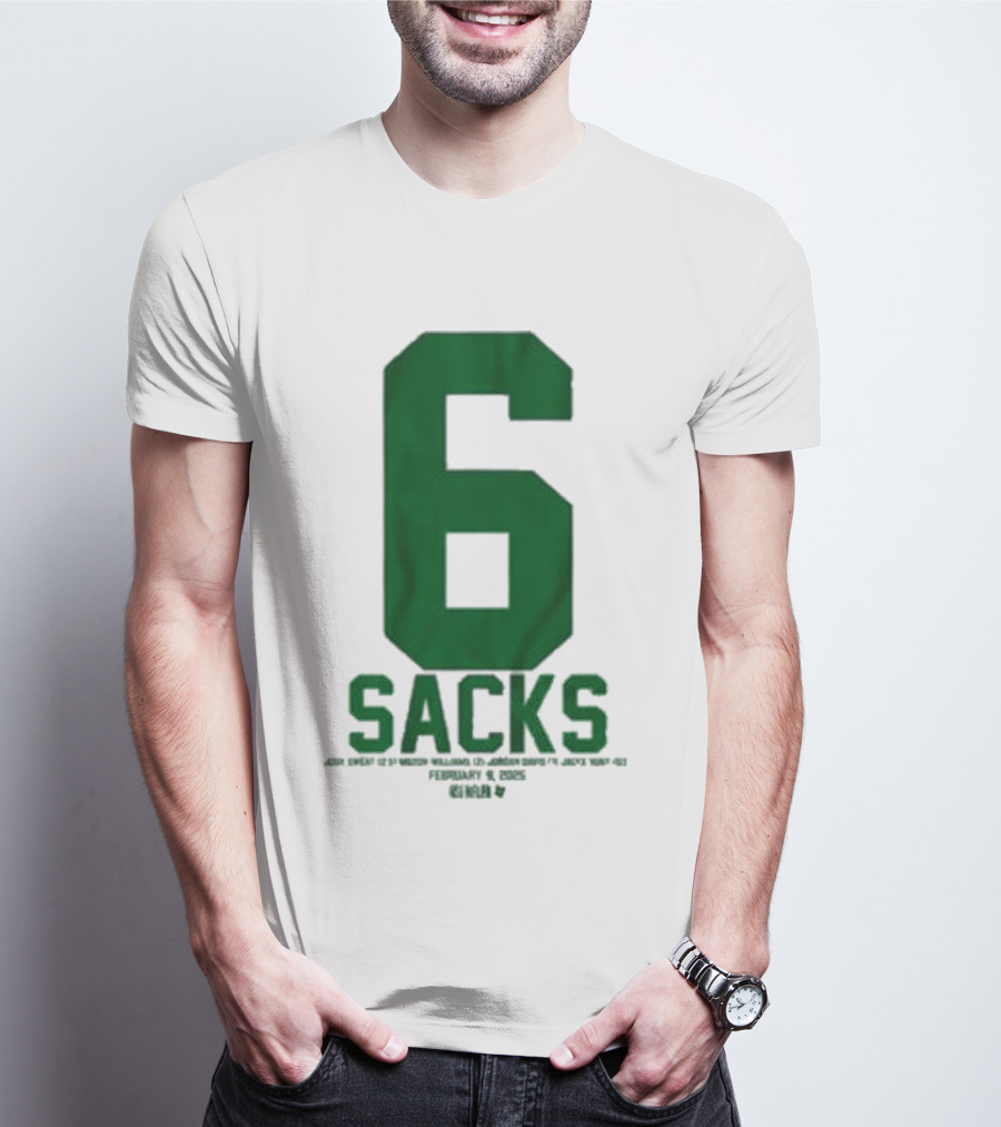 Josh Sweat Milton Williams Jordan Davis Jalyx Hunt 6 Sacks T-Shirt