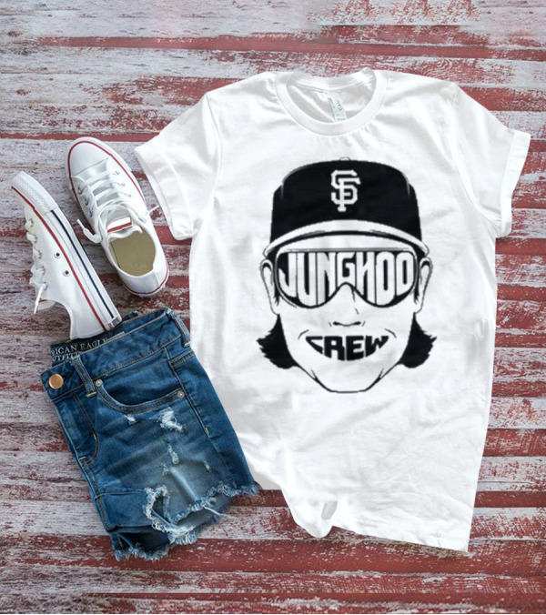 Jung Hoo Crew 2025 San Francisco Giants Baseball Cap And Sunglasses T-Shirt