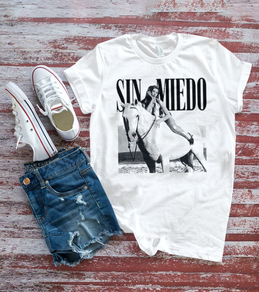 Kali Uchis Sin Miedo Equestrian Horseback Riding Vintage Style T-Shirt
