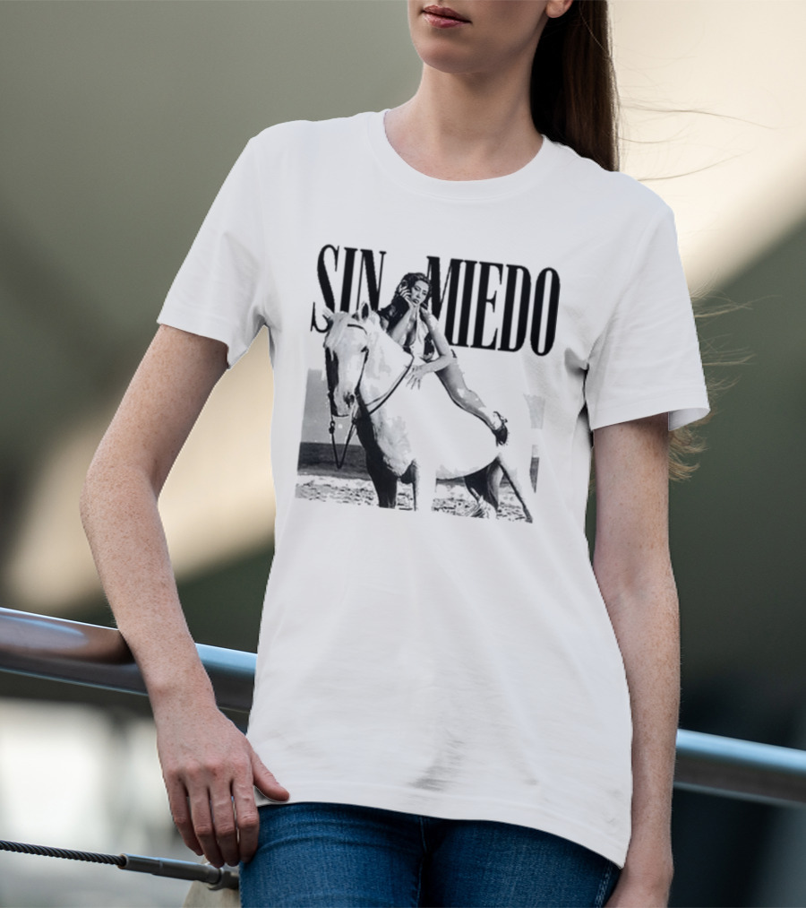 Kali Uchis Sin Miedo Equestrian Horseback Riding Vintage Style T-Shirt
