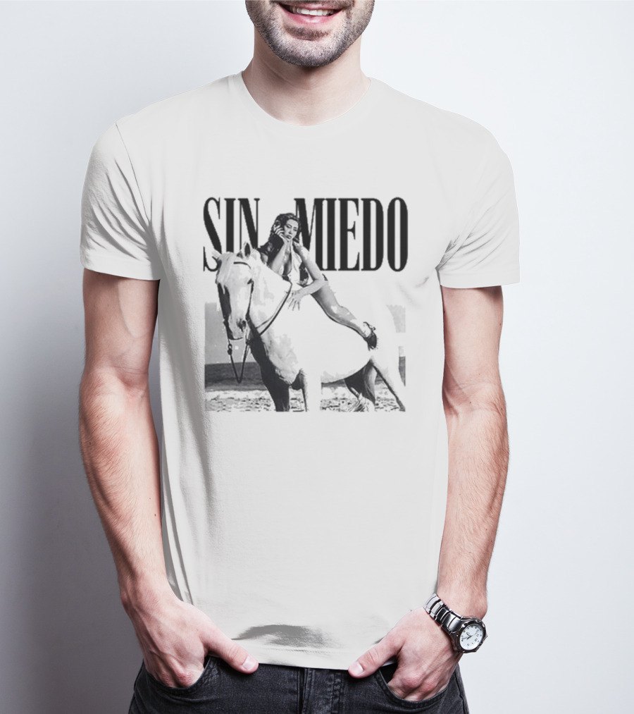 Kali Uchis Sin Miedo Equestrian Horseback Riding Vintage Style T-Shirt