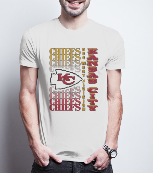 Kansas City Chiefs AFC West Division Kansas City Chiefs Logo KC Chiefs T-Shirt