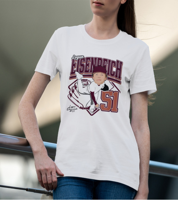 Eisenreich Baseball 51 Logan 2025 Sports Illustration T-Shirt