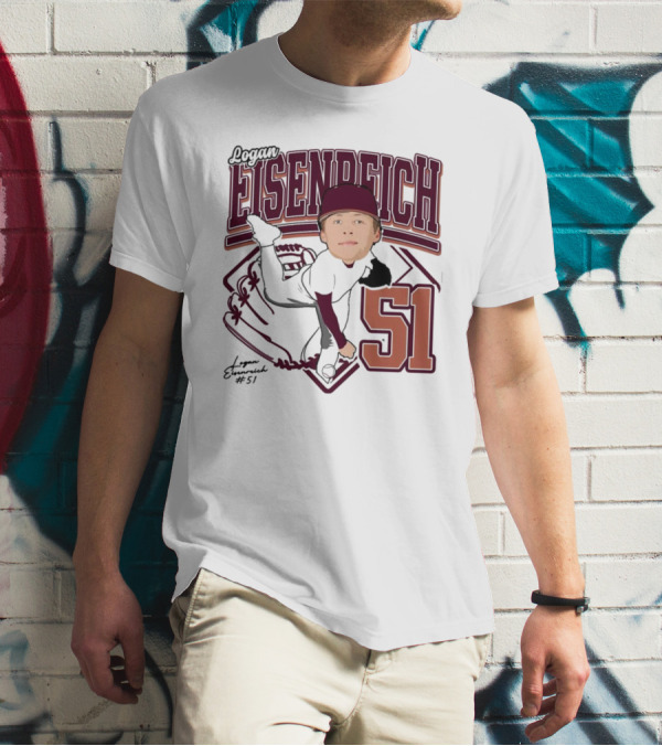 Eisenreich Baseball 51 Logan 2025 Sports Illustration T-Shirt