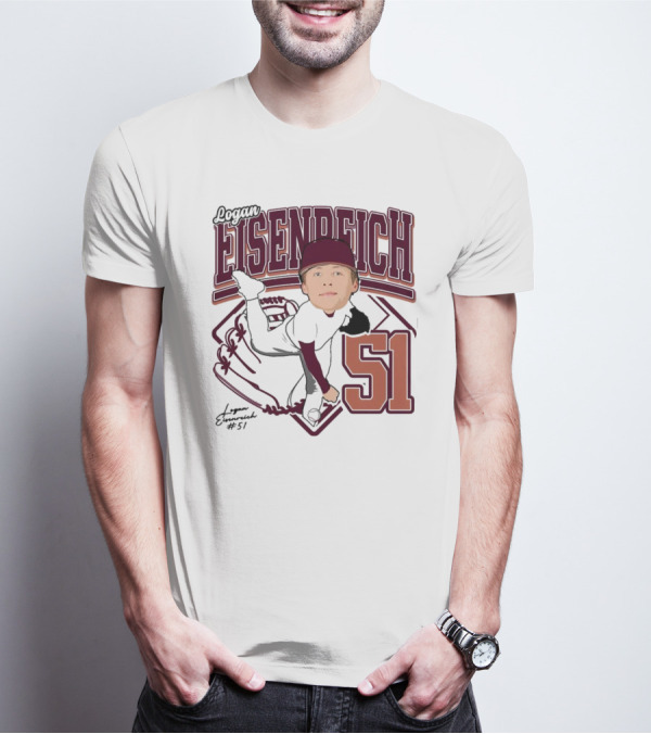 Eisenreich Baseball 51 Logan 2025 Sports Illustration T-Shirt