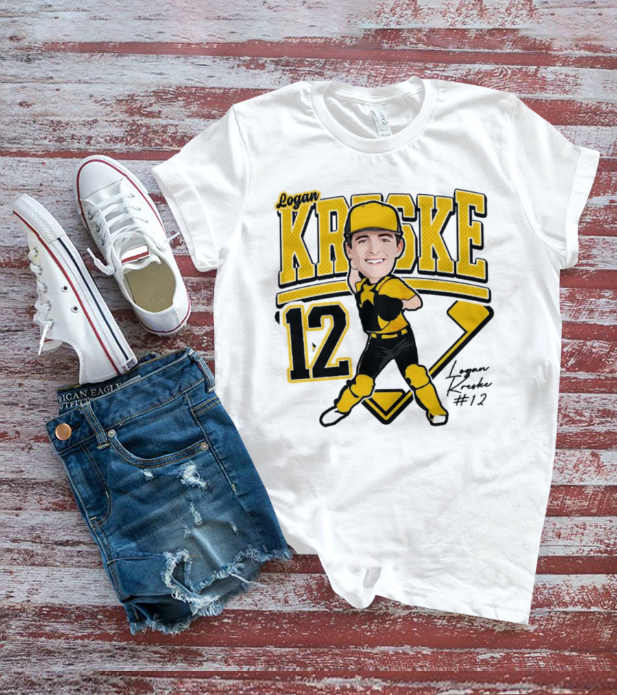 Logan Kreske Baseball 12 2025 Player Illustration T-Shirt