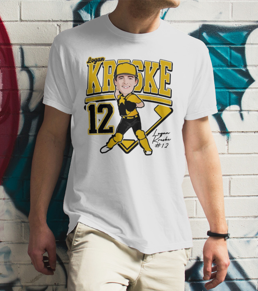 Logan Kreske Baseball 12 2025 Player Illustration T-Shirt