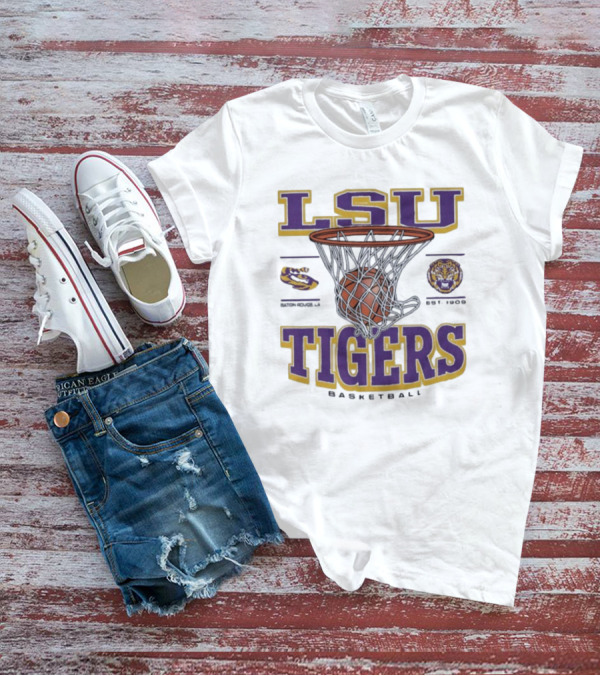 LSU Tigers Basketball Established 1909 Game Time T-Shirt