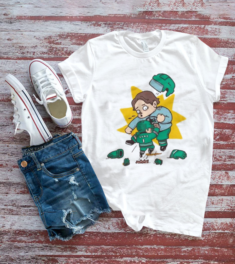 Mack Attacked Macklin Celebrini San Jose Sharks Cartoon Fight T-Shirt