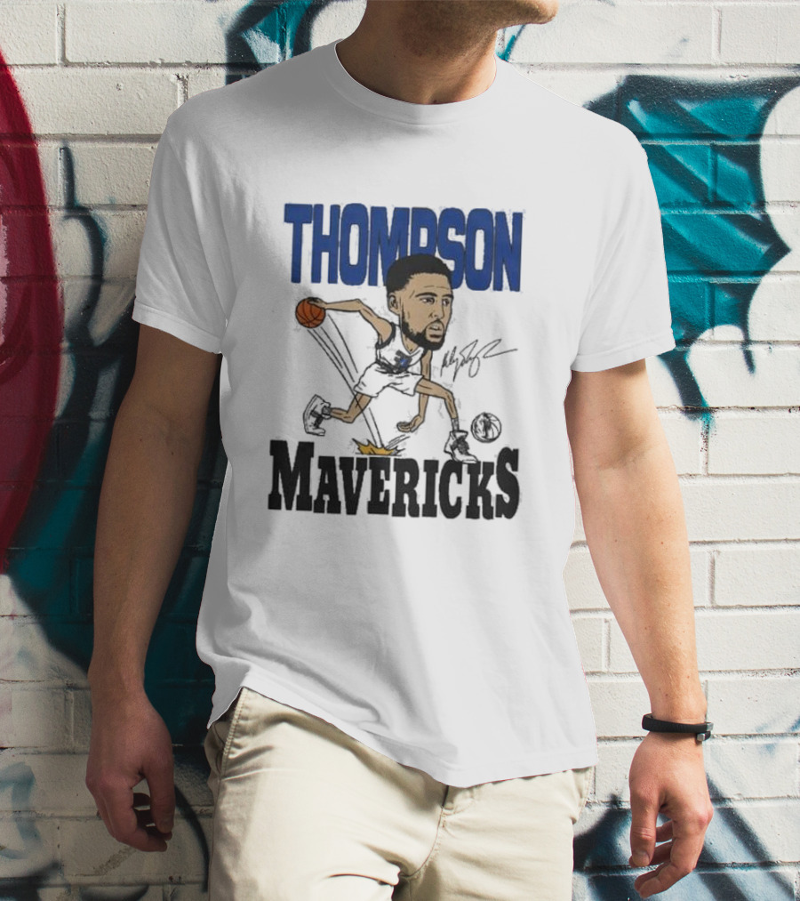 Klay Thompson Mavericks Basketball Caricature T-Shirt