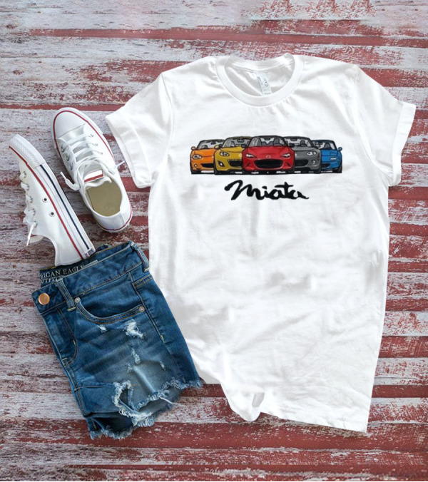 Mazda MX-5 Miata Generations Classic Lineup T-Shirt