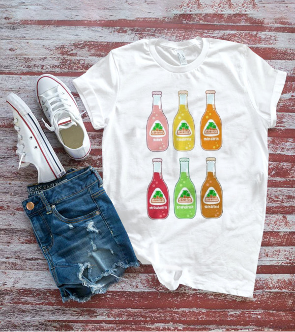 Jarritos Soda Bottle Guava Pineapple Mandarin Strawberry Grapefruit Tamarind T-Shirt