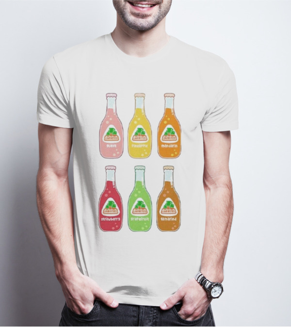 Jarritos Soda Bottle Guava Pineapple Mandarin Strawberry Grapefruit Tamarind T-Shirt
