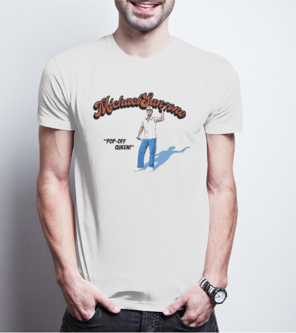 Michael Sanzone Pop-Off Queen Live On Tour Europe Blue Pants Black T-Shirt