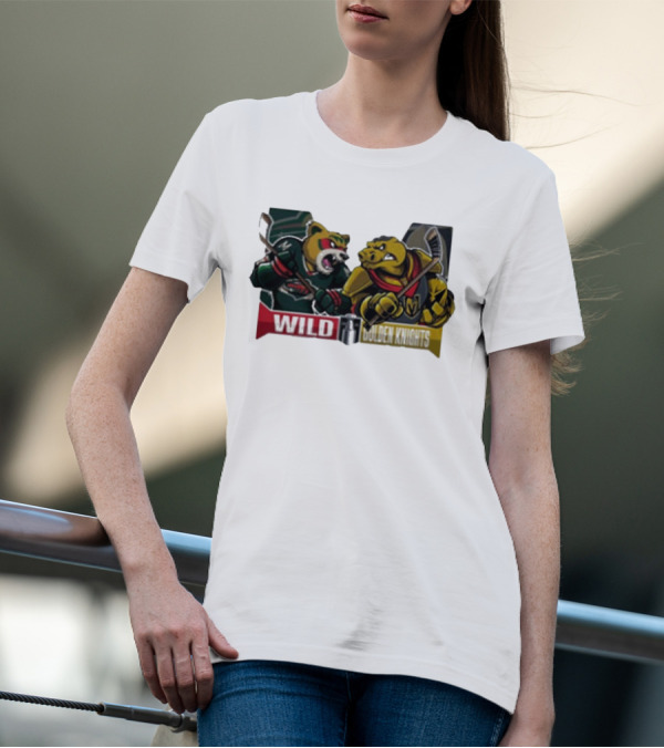 Minnesota Wild Versus Vegas Golden Knights 2025 Western Conference Quarter Finals T-Shirt