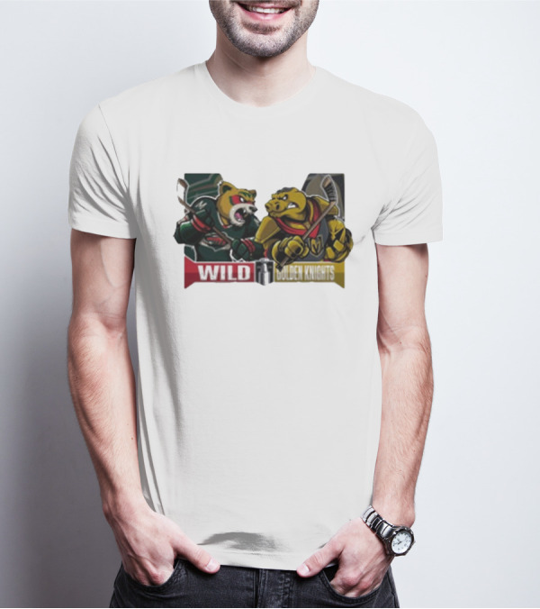 Minnesota Wild Versus Vegas Golden Knights 2025 Western Conference Quarter Finals T-Shirt