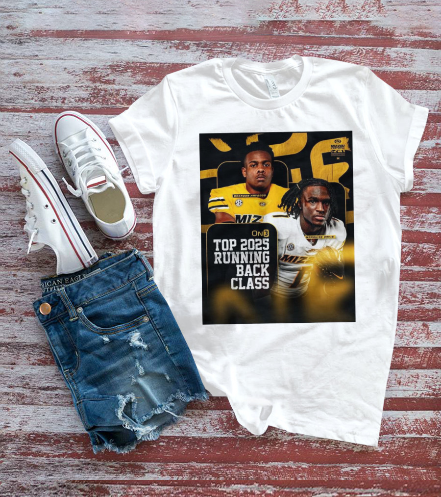 Missouri Football Top 2025 Running Back Class Brendon Haygood Marquise Davis SEC Mizzou T-Shirt