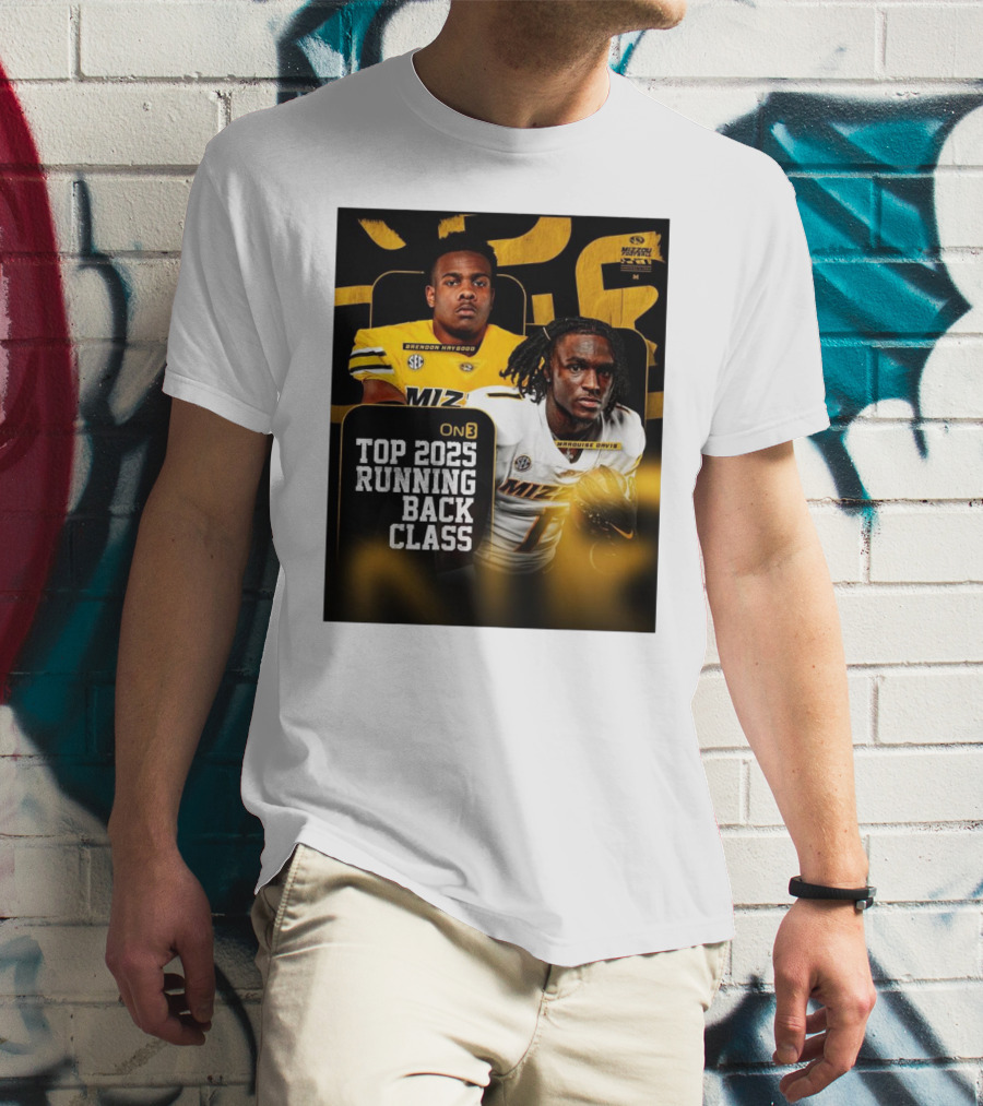 Missouri Football Top 2025 Running Back Class Brendon Haygood Marquise Davis SEC Mizzou T-Shirt