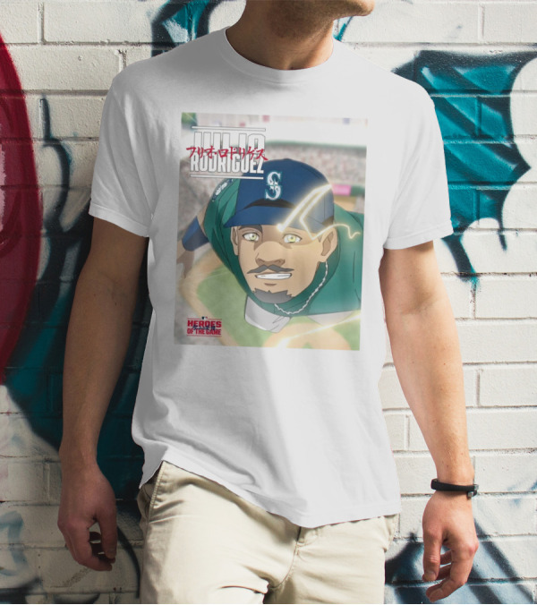 Seattle Mariners Julio Rodriguez Anime Heroes Of The Game MLB J-Rod T-Shirt