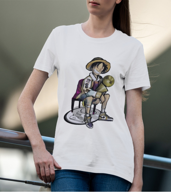 Monkey D Luffy Super Bowl Champion One Piece Victory T-Shirt